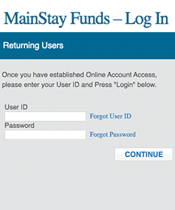 MainStay Funds Thumbnail Login